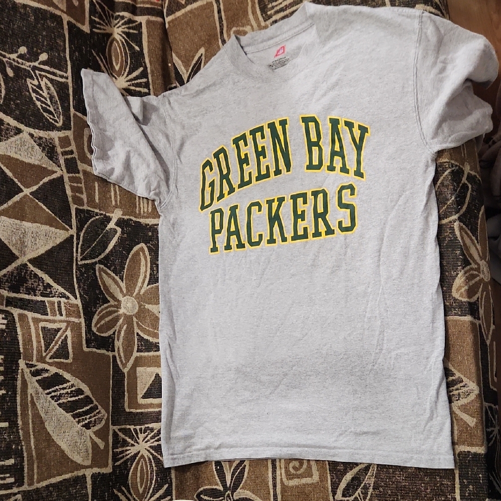 Green Bay Packers Gray T-Shirt New With Tags Size M Medium